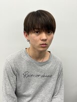 ゴールド 京都(GOALD)&nbsp;ナチュラルマッシュシースルーニュアンスセンターパート刈り上げ