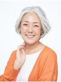 60代の方に◎ヘアセットが簡単 ひし形ボブ