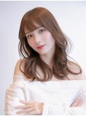 シアーカラー/セミディ/韓国ヘア/顔周り/透明感/くびれヘア/9