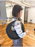 切りっぱなしボブ