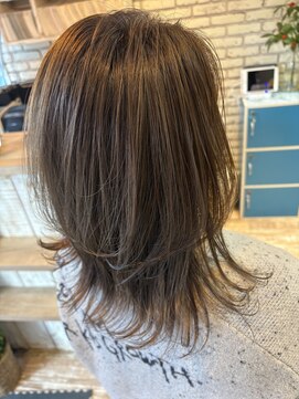 セピアージュ セプト(hair beauty clinic salon Sepiage sept) ハイライトカラー/白髪ぼかし/グレージュ/外ハネ/下赤塚