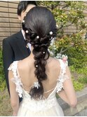 編みおろしヘアアレンジ