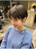 ショート/ショートボブ/ハイライト/切りっぱなし/博多
