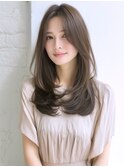 ☆ホワイトグレージュミニウルフデジタルパーマチェリーブラウン