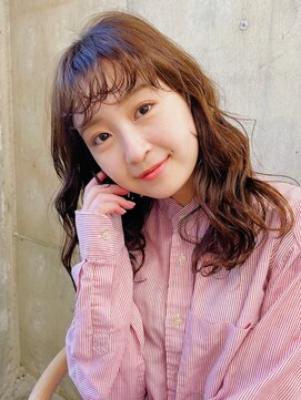 ガーデン 銀座(GARDEN) デジタルパーマ チェリーブラウン イメチェン おしゃれヘア