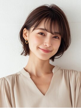 ヘアーアンドリラクゼーション エシア(hair&relaxation ecia) ふんわり大人カジュアルボブ♪