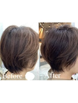 エイジングケアに特化したリラクゼーションメニューが充実♪髪と頭皮に優しい薬剤で、美を磨く―