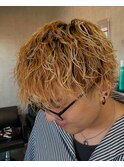 波巻きパーマ