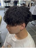 大分メンズマッシュメンズカットメンズ波巻きスパイラルパーマ