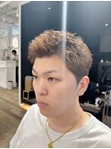 ON/OFF楽しめる◎ブラウンショート/ツーブロック/メンズカット