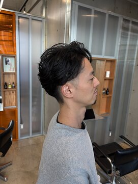 ホネン(honen) 薬院【honen】波巻きスパイラルパーマメンズマッシュツイスト