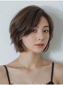 おしゃれショート/明るい白髪染め/髪質改善【大宮】