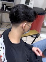 クアトログランシュ ひたちなか店(QUATRO×GranCieux)&nbsp;ニュアンスパーマ×センターパート　ひたちなか/メンズ