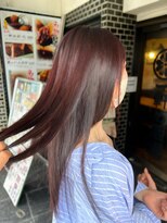 ロア バイ アヴァンス 天王寺店(Lowa by avance.)&nbsp;【韓国】×【ワインレッド】×【ストレートヘア】×【髪質改善】