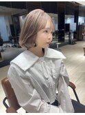 【ハイトーン×ボブレイヤーカット】