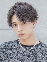 CITY men's メンズサロン/ニュアンスパーマ/フェザーパーマ/ダウンパーマ&nbsp;メンズ刈り上げフェザーパーマツーブロックセンターパート