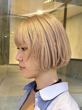 ヲタク(wotaku.) ホワイトベージュハイトーンボブケアブリーチブリーチリタッチ