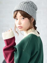 アース 高崎店(HAIR & MAKE EARTH)&nbsp;ニット帽アレンジ