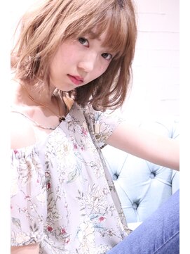 ホラン(HoLan) 【HoLan】外人風ベージュカラーx波ウエーブxとろみカール