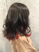 ヘアーアンドメイク ファット(Hair&Make PHAT) インナーカラーインフラレッド黒髪10代20代