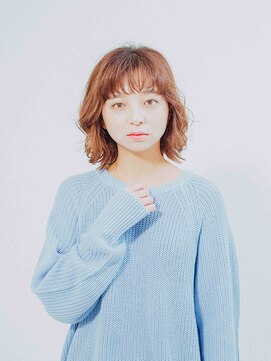 アカサ(A.casa) 無造作ウエーブボブ/20代/30代/40代/50代/西阿知/イオン倉敷