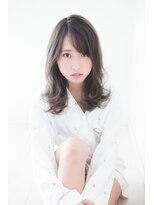 アマンヘアーイースト 吉祥寺東口店(Aman hair-e)&nbsp;斜めバング くびれミディ X マーメイド グレージュ【吉祥寺】