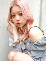 ラフィスヘアー クレイ 南草津店(La fith hair clay)&nbsp;【La fith】ハイトーン×ピンクベージュ