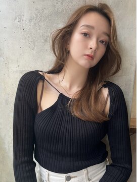 サイン 表参道(SIGN) バレイヤージュハイライトカラーインナーカラーレイヤーカット