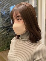 ディフィーノ 青山(DIFINO)&nbsp;【DIFINO 青山】艶髪モカブラウン×シースルーバング