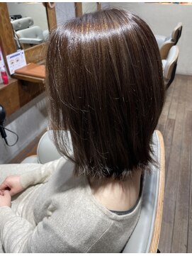 ジュジュル 稲毛本店(jujur) 透明感カラーボブ