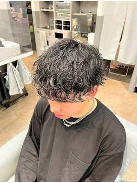 ノイセル 心斎橋(Noisyle) guest snap ミディアムマッシュ×波巻きスパイラルパーマ