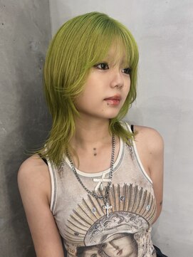 ペレ 梅田(PELE) 前髪/アンブレラカラー/こなれミディ/イメチェン/ウェーブパーマ