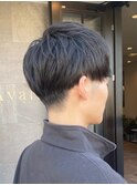 メンズの刈り上げソフトマッシュ