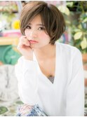 斜めアシンメトリーマッシュショートh3志木20代30代40代