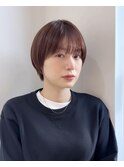 イメチェン外ハネボブ美髪ワイドバングレイヤーショート/原宿