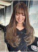 xブリーチ/イメチェン/ホワイトブロンド/外ハネボブ/美髪/