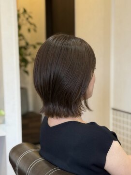 カルマンド(Calmando) 艶ボブ×ブラウンベージュレイヤー