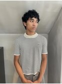 マレットヘア　メンズヘア　メンズショート　メンズパーマ
