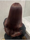 ピンクブラウン/髪質改善/イノアカラー/縮毛矯正/銀座