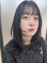 ロアークヘアー(LOARK HAIR) 【LOARK】顔周りレイヤー/ブルーブラック/ザクザクレイヤー