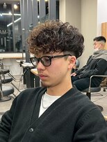 リッチブランドアンドコー(Rich Brand&Co)&nbsp;ショートハーパー メンズパーマ バーバー スペインカール