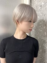 サンクプロジェクト(cinq PROJECT) 原宿韓国顔まわりホワイトベージュシルバーアッシュ