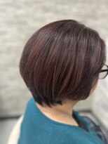 ヘアーララプラス(HAIR lala＋)&nbsp;【HAIR lala+】#ショートヘア#ハイライト#白髪ぼかしカラー