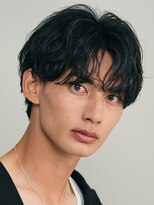 バイフィフス 原宿/表参道(by fifth)&nbsp;シャドウパーマスパイラルパーマセンターパート大人メンズヘア