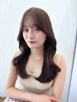 プラチナ(PLATINA) 韓国くびれヘアレイヤーカット顔周り流しシースルー前髪表参道