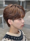 渋谷フェザーパーマニュアンスパーマ毛流れセンターパート
