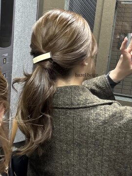 ノイ 銀座(noi) 顔周りレイヤーカットべージュカラーくびれレイヤーカット