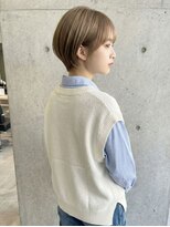 シェル 吉祥寺(shell) くびレイヤーエモージュグレージュカラーくびれショート/吉祥寺