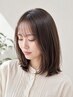 《前髪ストレート》カット+前髪縮毛矯正+トリートメント　7500円
