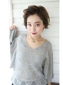 sanctuary☆大人エッジルショートスタイル/前髪なしショート